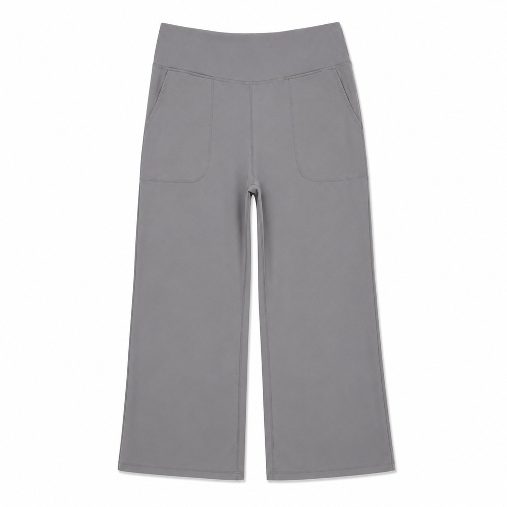 Soothfeel Wide Leg‎ Yoga Pants Gray Stretch Lounge Pants 30